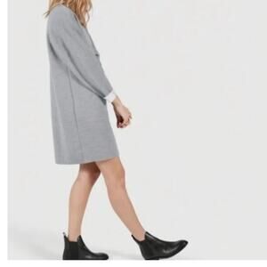 Everlane XS 3/4 Sleeve Oversized Scuba Tunic Shift Dress XS NWOT